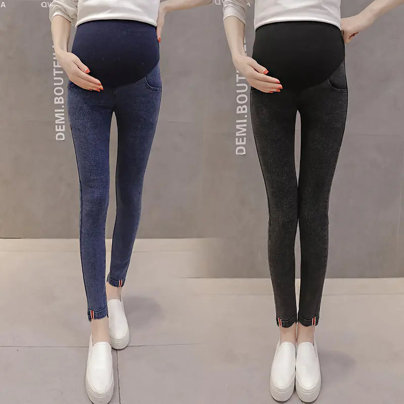 Denim Leggings for Pregnant Women