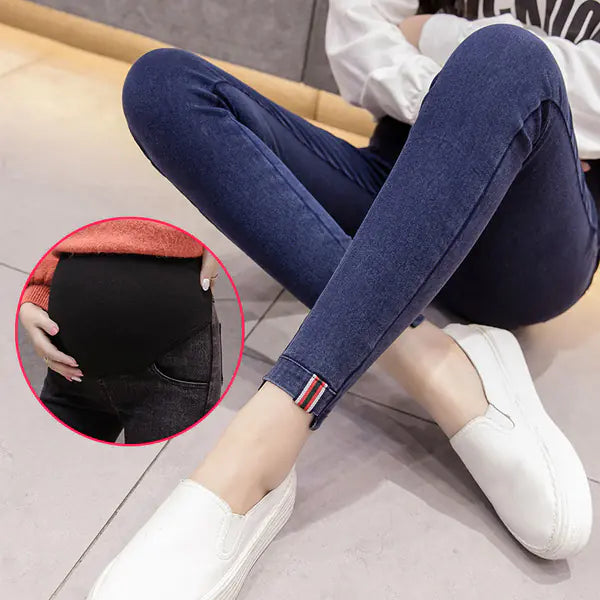 Denim Leggings for Pregnant Women