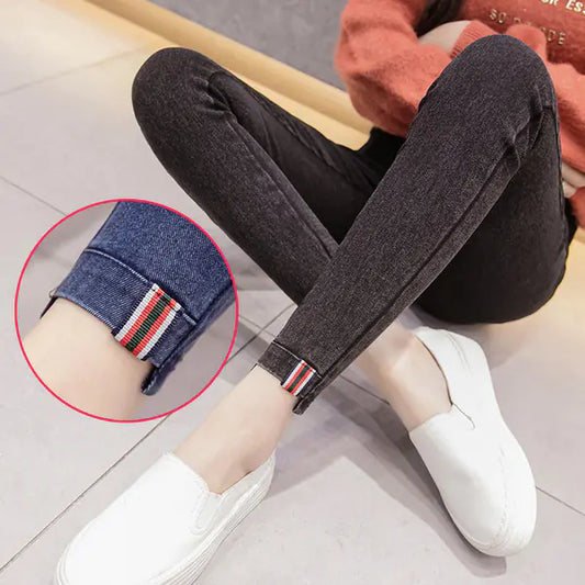 Denim Leggings for Pregnant Women